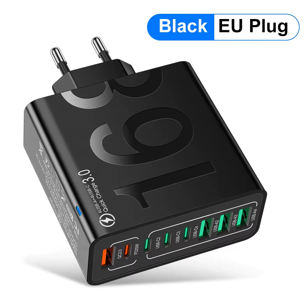 150W Multi Ports USB Charger Fast 