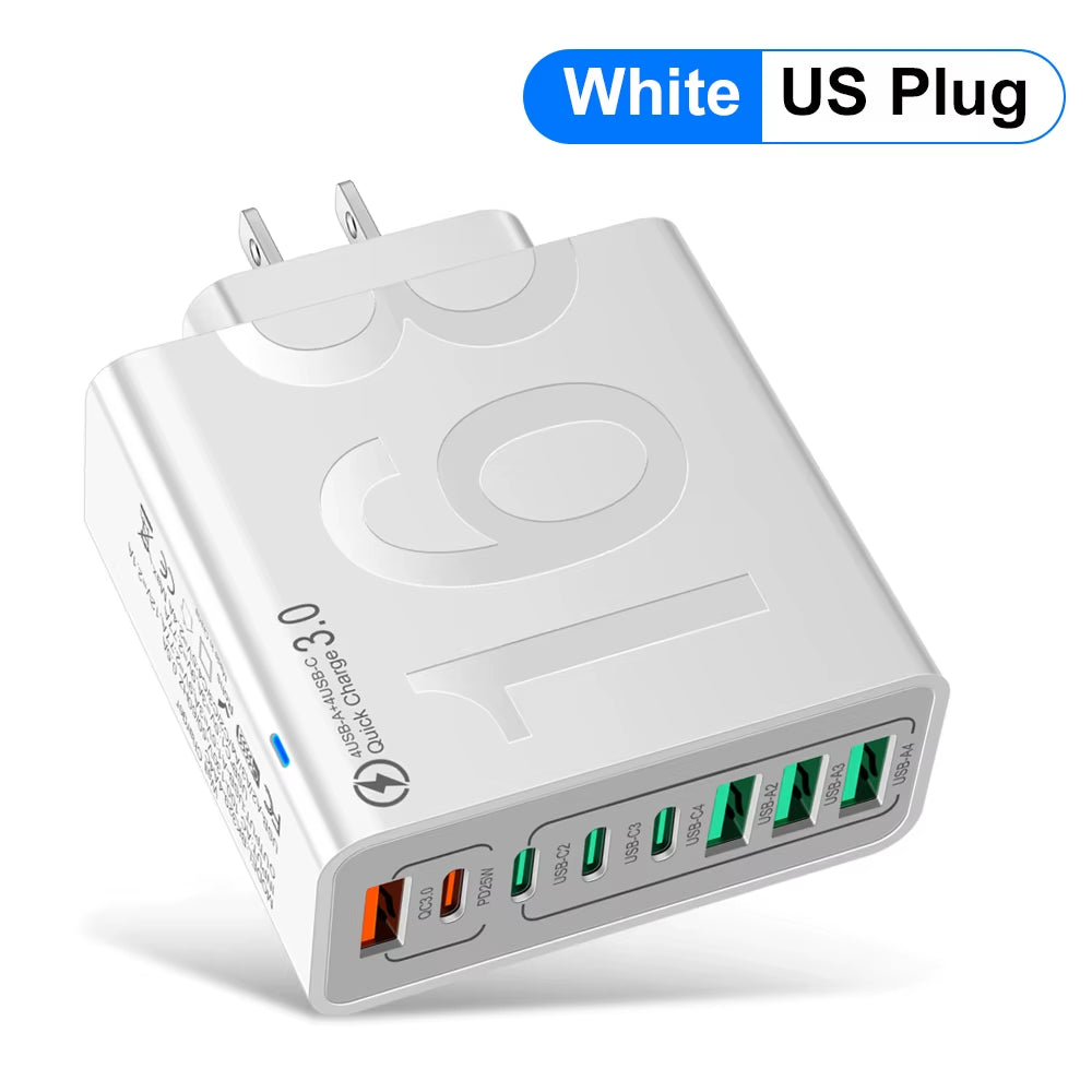 150W Multi Ports USB Charger Fast 